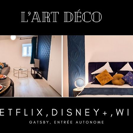L'Art Deco 3 Etoiles Wifi, Netflix, Disney, Coeur De Bastide Вільфранш-де-Руерг Екстер'єр фото