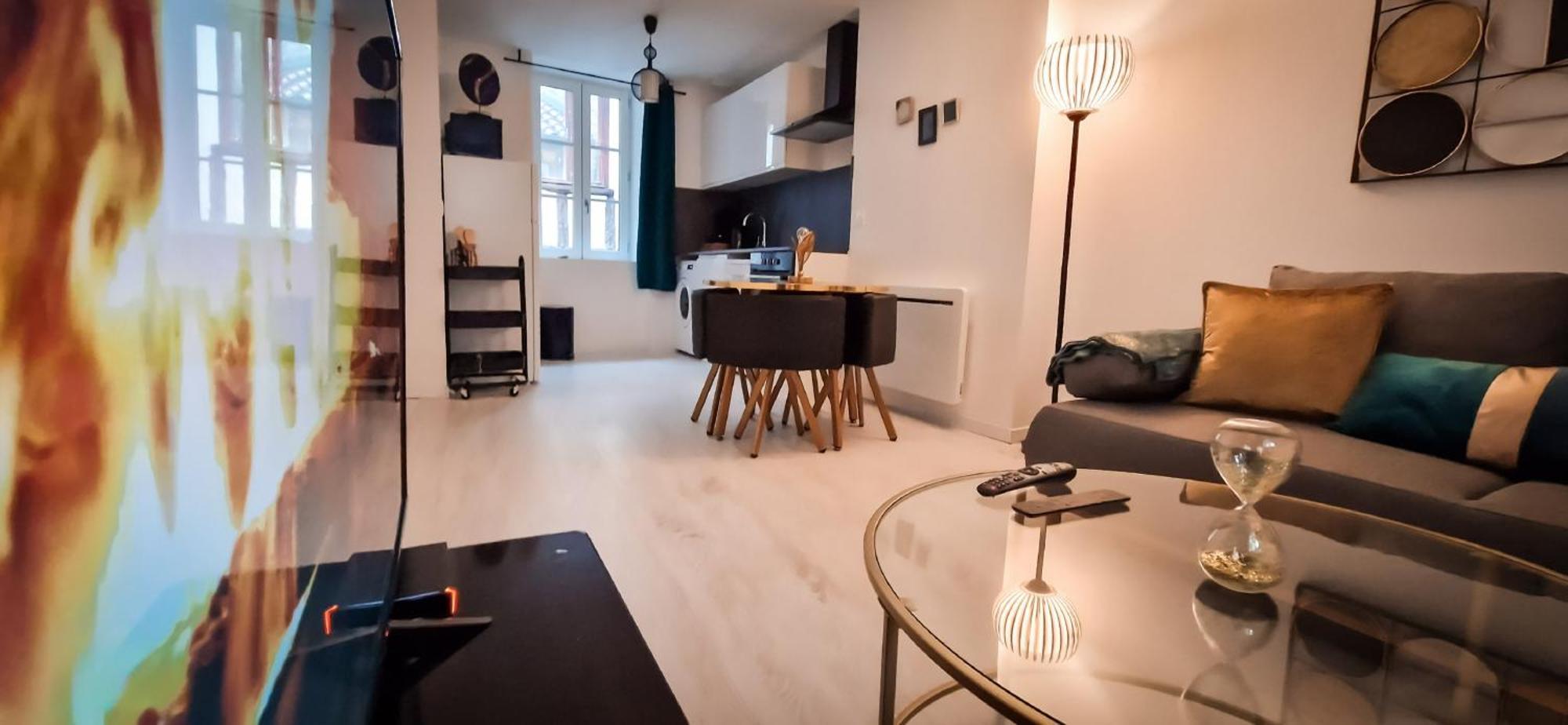 L'Art Deco 3 Etoiles Wifi, Netflix, Disney, Coeur De Bastide Вільфранш-де-Руерг Екстер'єр фото